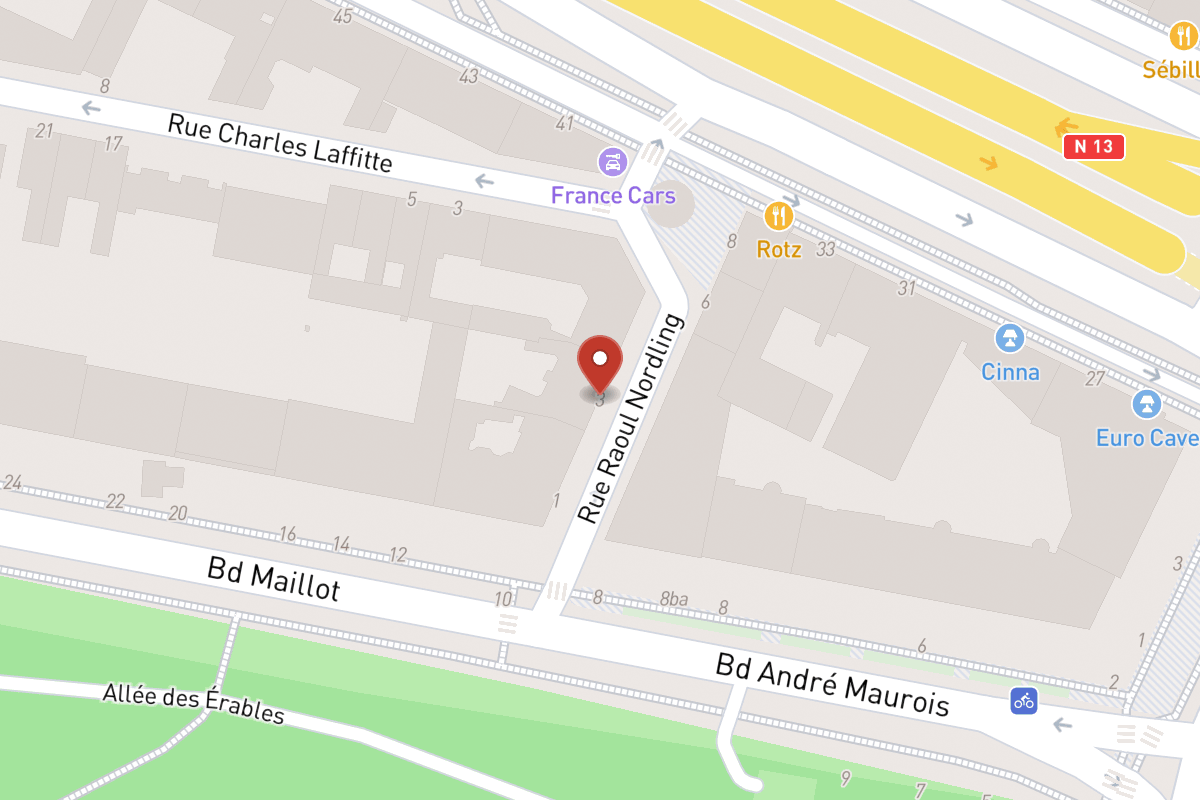 Plan de situation — 3 Rue Raoul Nordling
