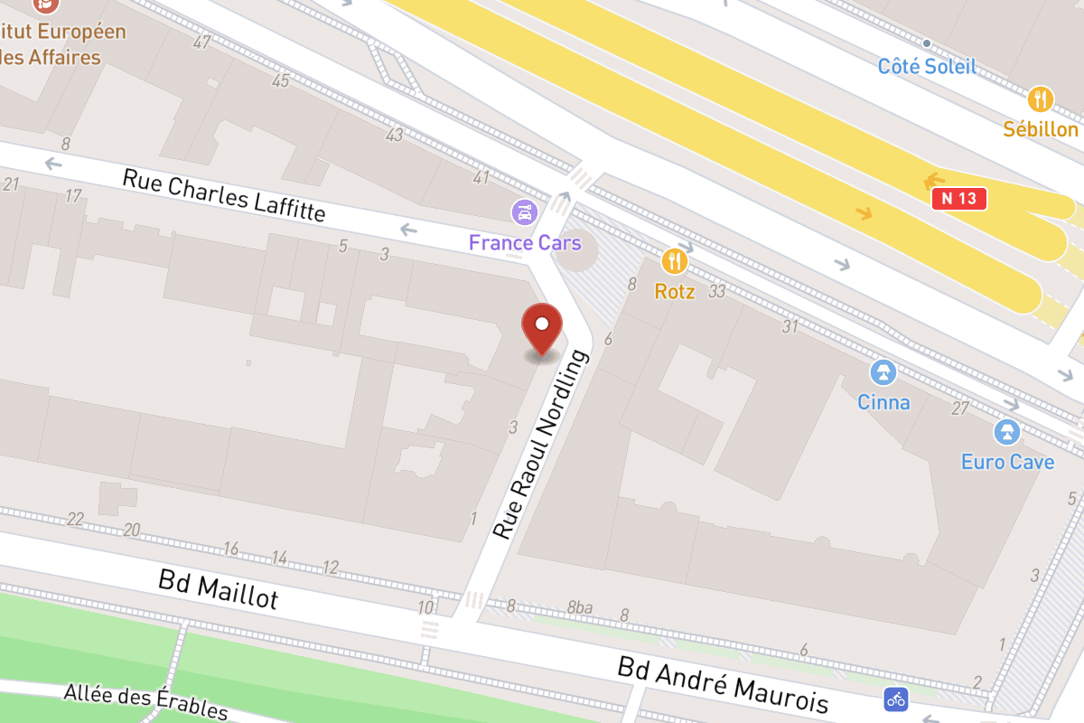 Plan de situation — 5 Rue Raoul Nordling