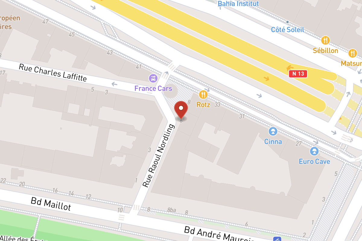 Plan de situation — 6 Rue Raoul Nordling