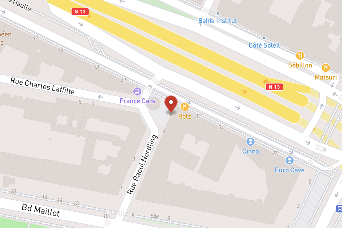 Plan de situation — 8 Rue Raoul Nordling