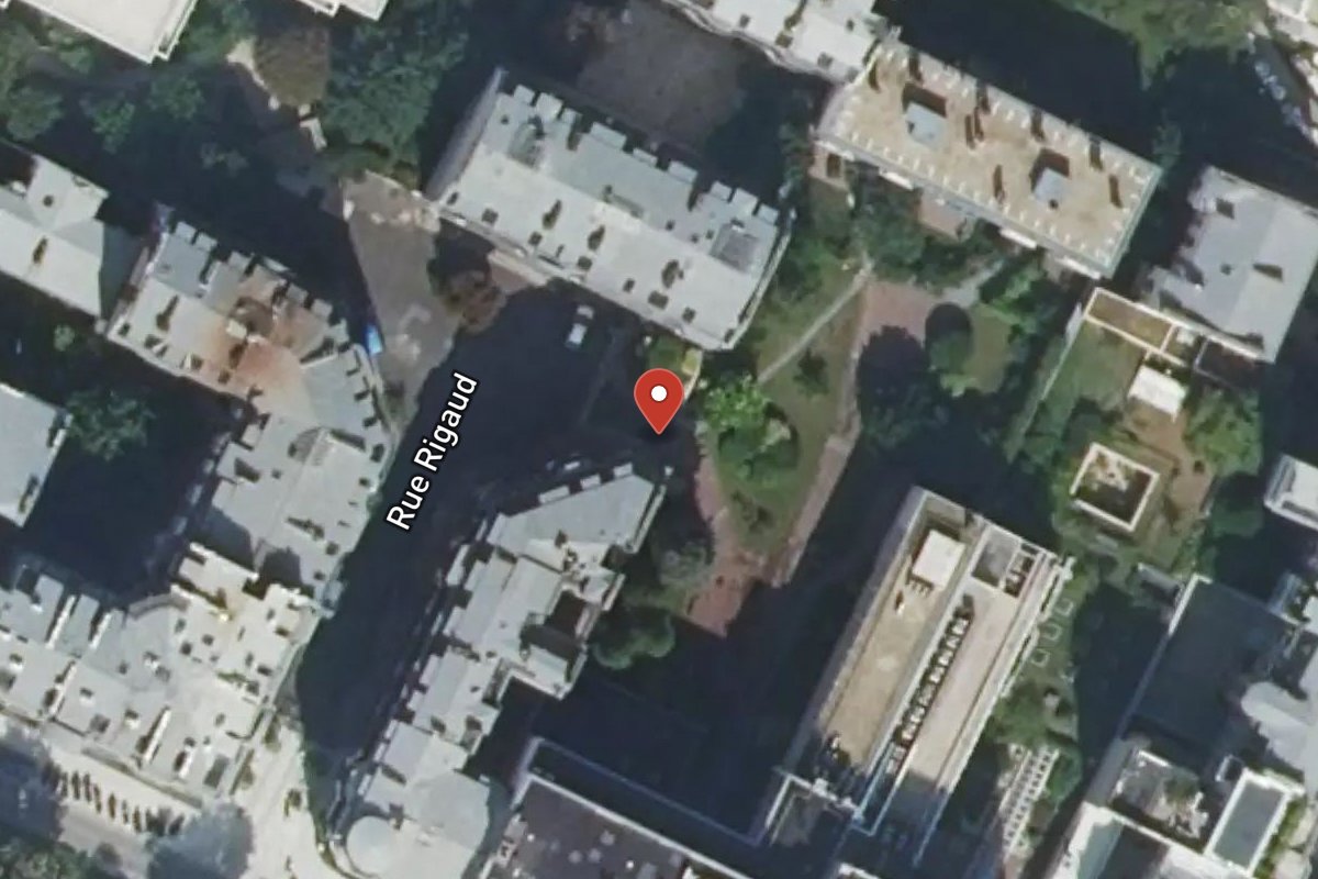 Vue satellite — 2BIS Rue Rigaud