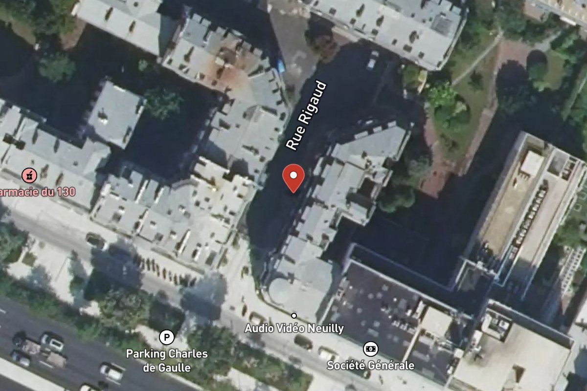 Vue satellite — 2 Rue Rigaud