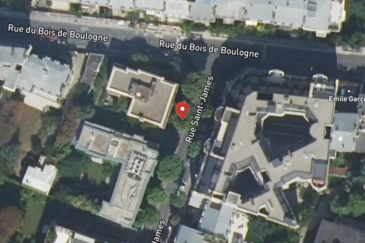 Vue satellite — 2 Rue Saint-James