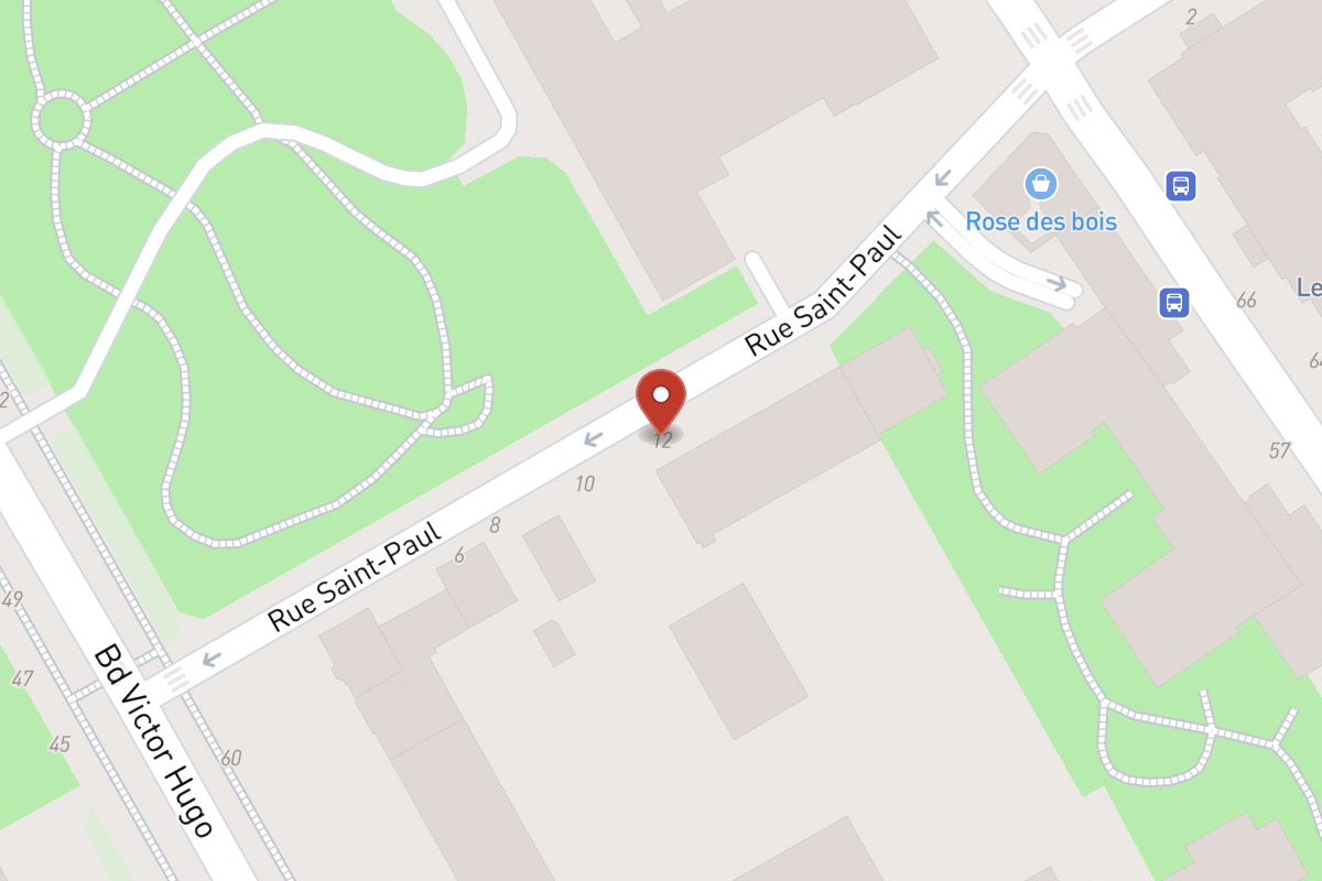 Plan de situation — 12 Rue Saint - Paul