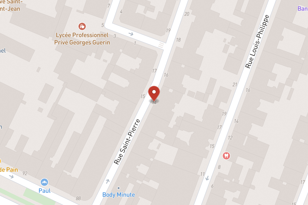 Plan de situation — 14 Rue Saint-Pierre