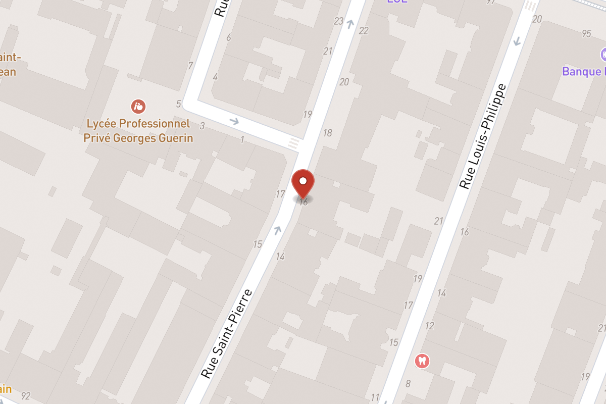 Plan de situation — 16 Rue Saint-Pierre