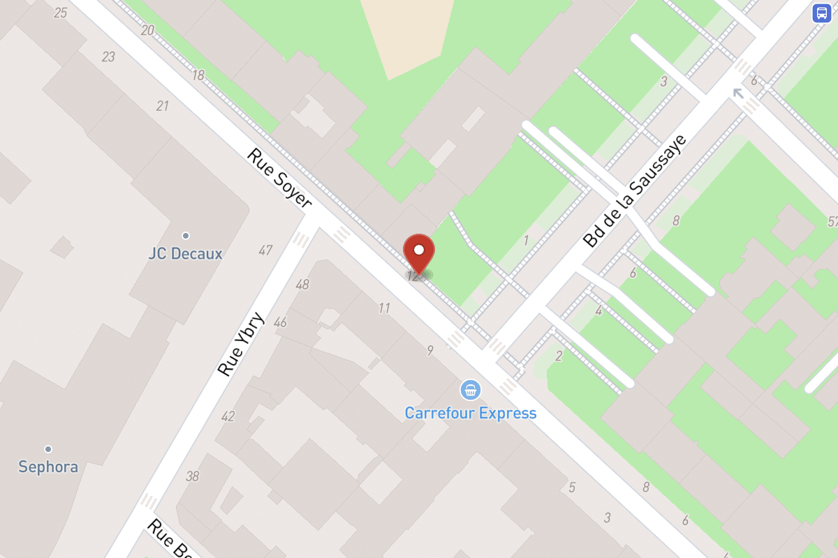 Plan de situation — 12 Rue Soyer