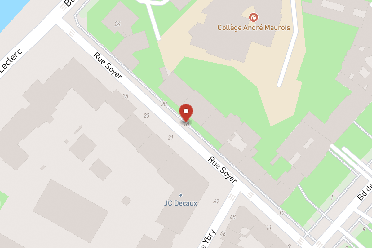 Plan de situation — 18 Rue Soyer