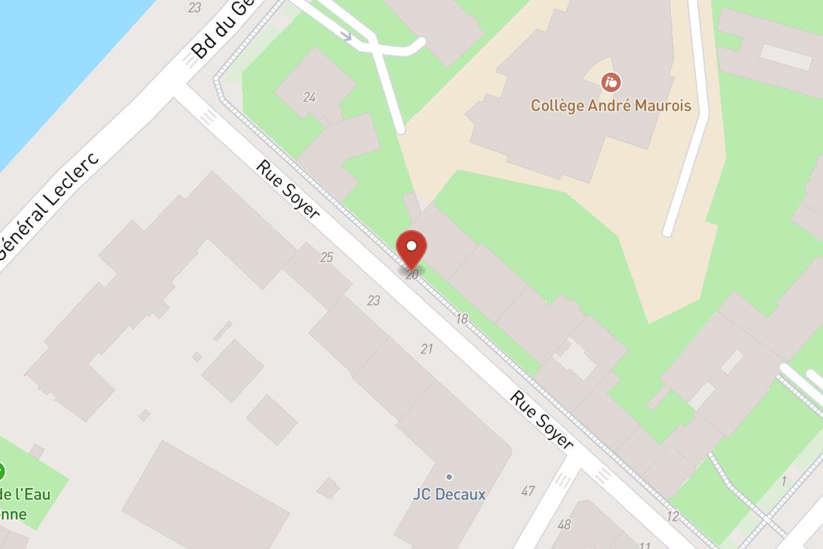 Plan de situation — 20 Rue Soyer