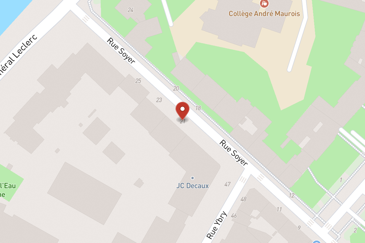 Plan de situation — 21 Rue Soyer
