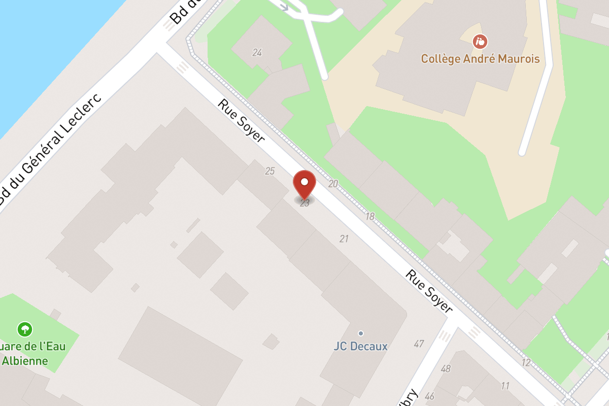 Plan de situation — 23 Rue Soyer
