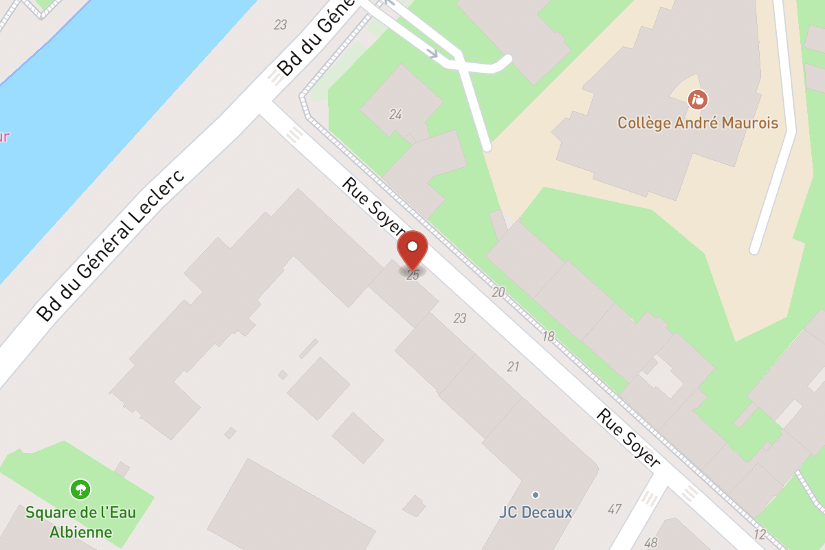 Plan de situation — 25 Rue Soyer