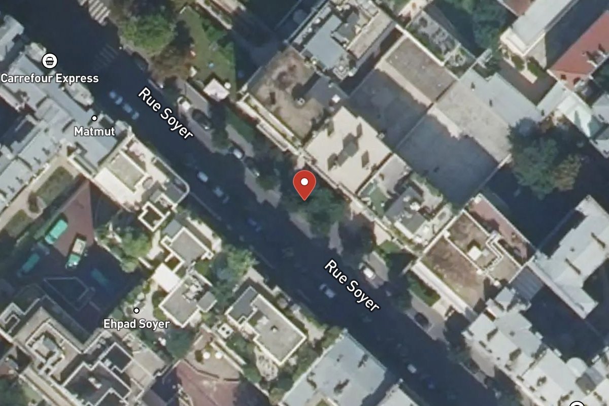 Vue satellite — 8 Rue Soyer