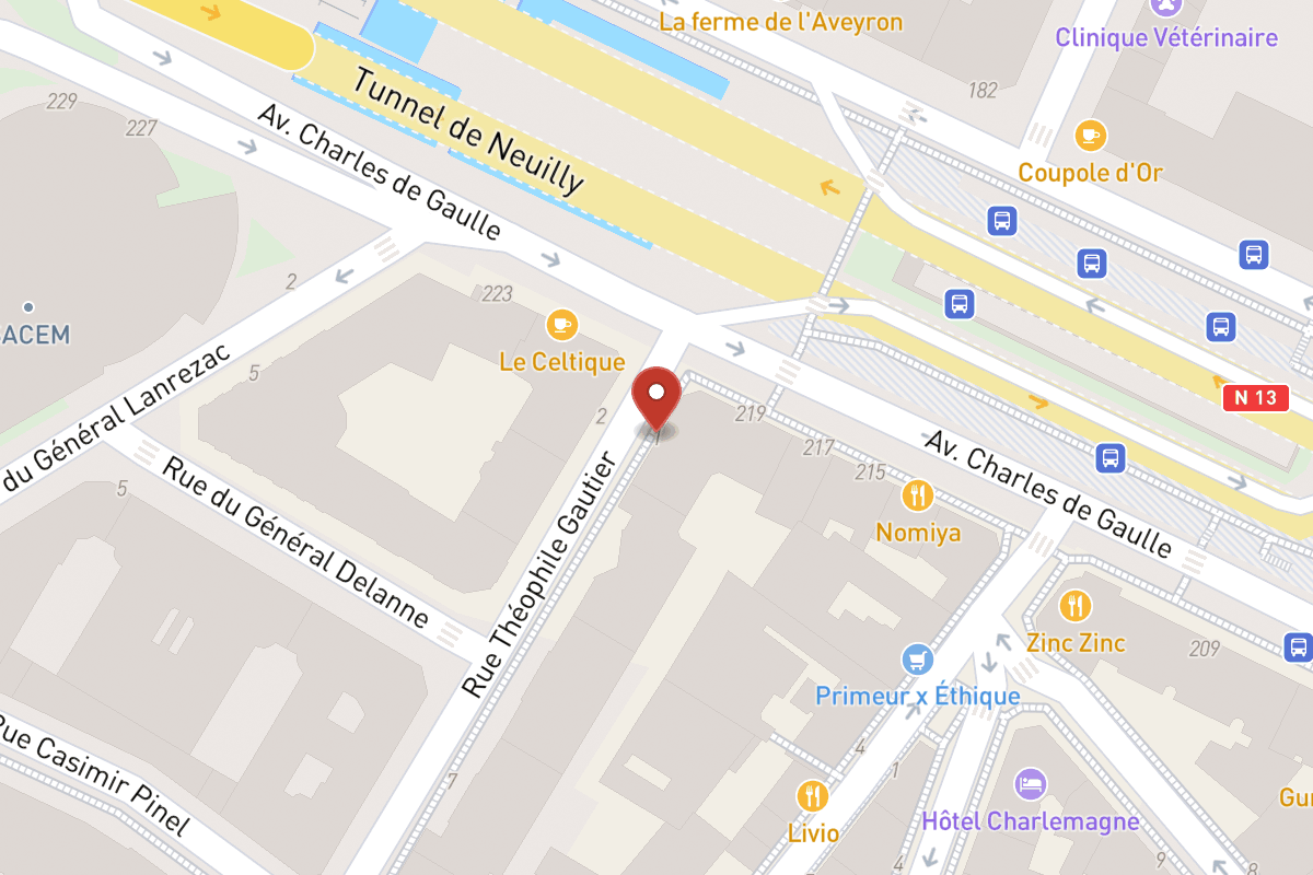 Plan de situation — 1 Rue Théophile Gautier