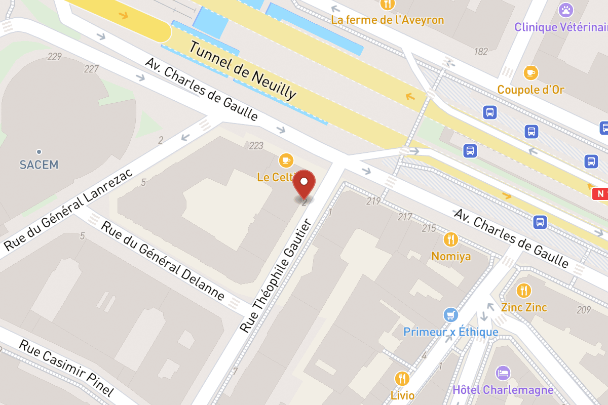 Plan de situation — 2 Rue Théophile Gautier