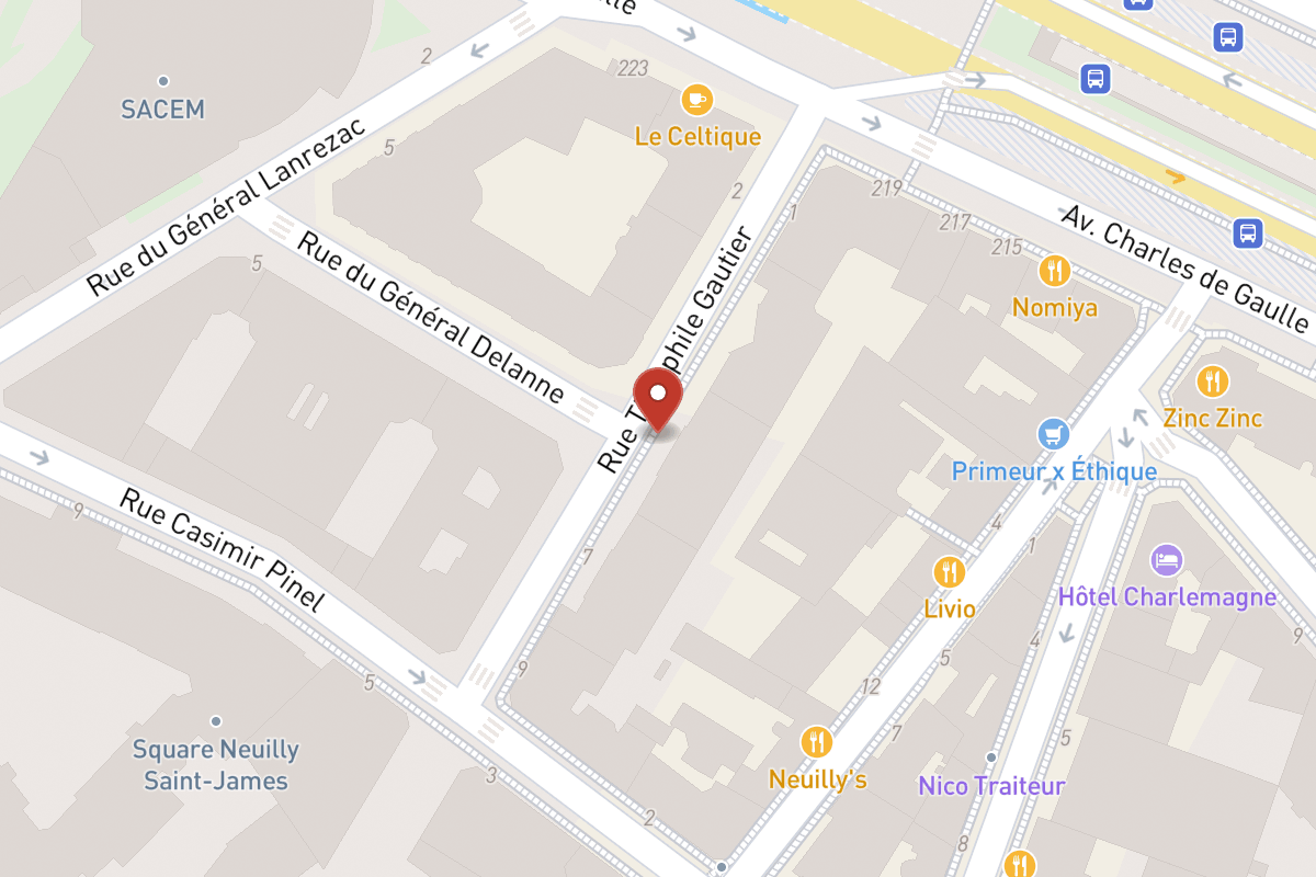 Plan de situation — 5 Rue Théophile Gautier