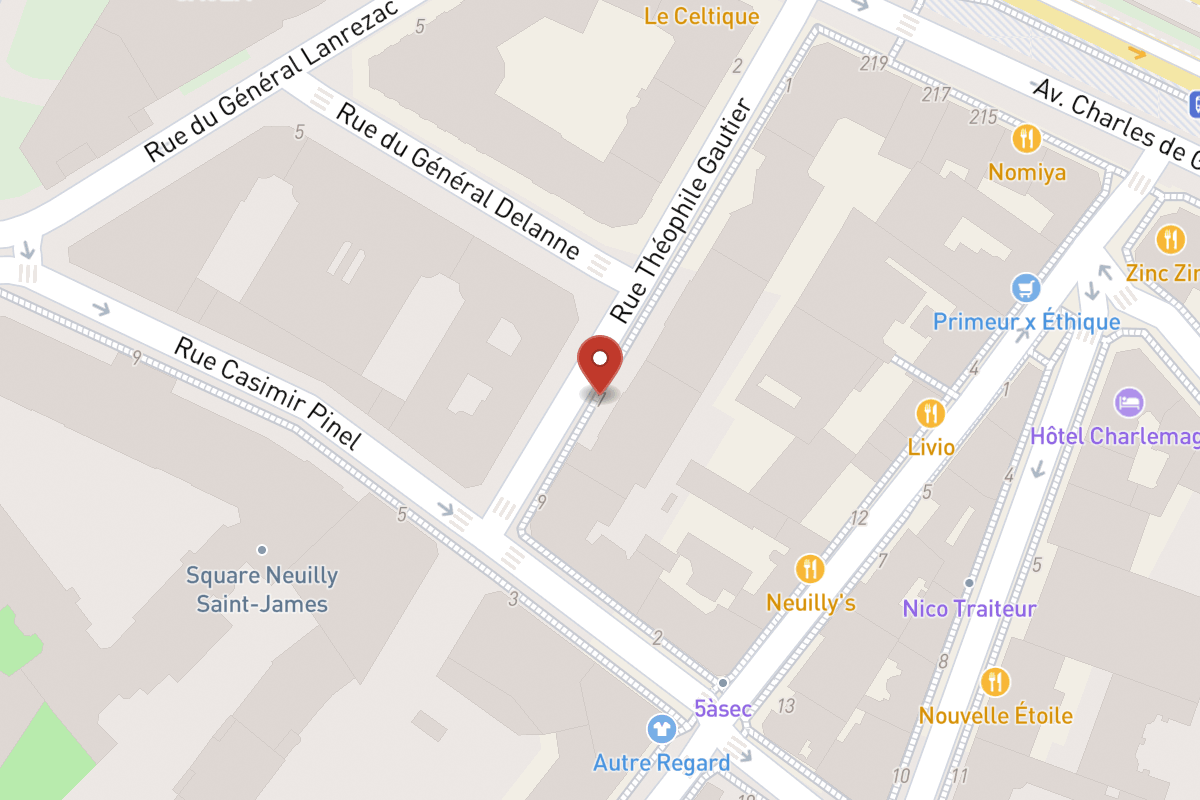 Plan de situation — 7 Rue Théophile Gautier