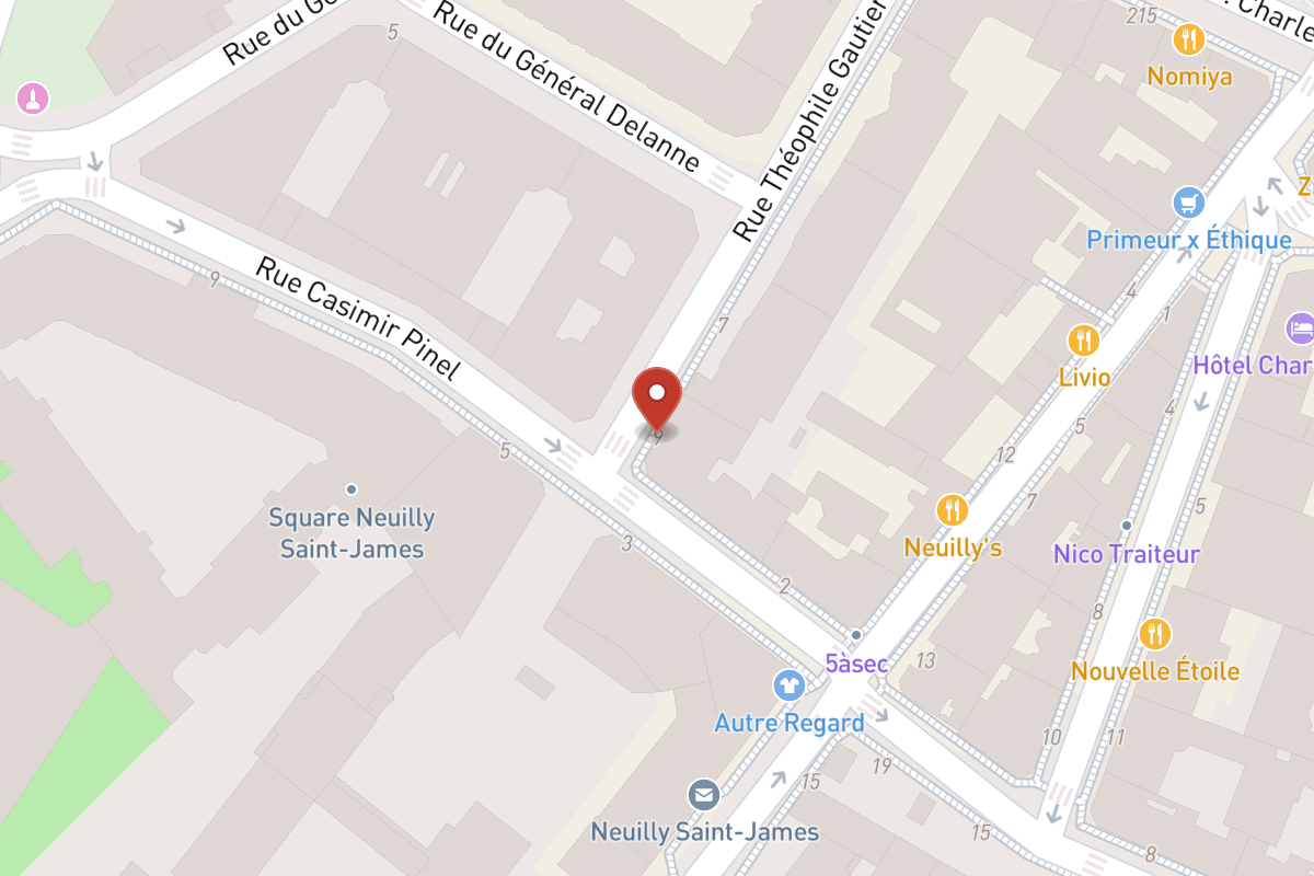 Plan de situation — 9 Rue Théophile Gautier