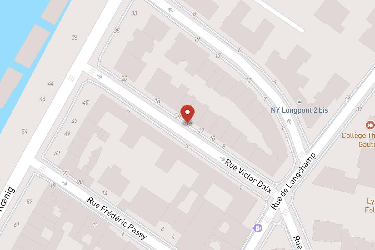 Plan de situation — 14 Rue Victor Daix