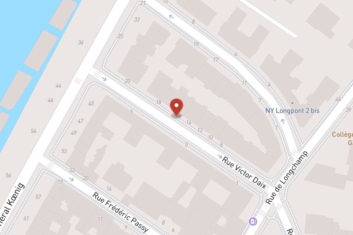 Plan de situation — 16 Rue Victor Daix