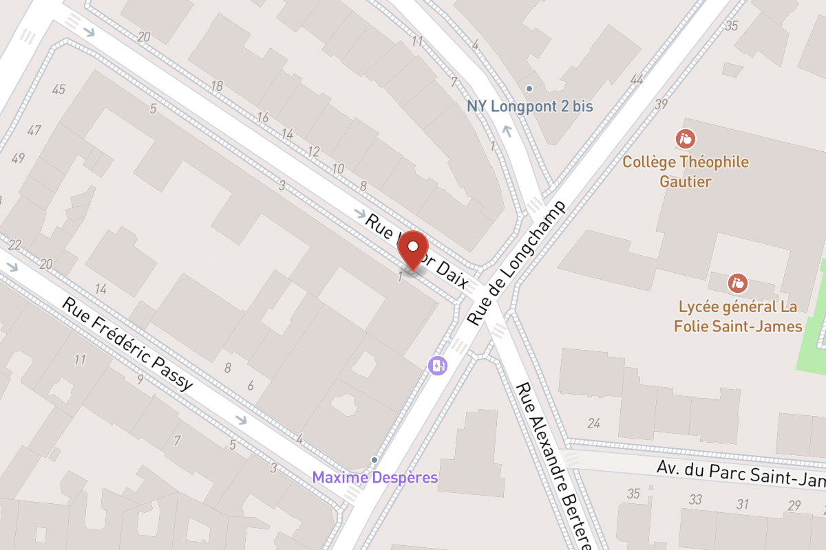 Plan de situation — 1 Rue Victor Daix
