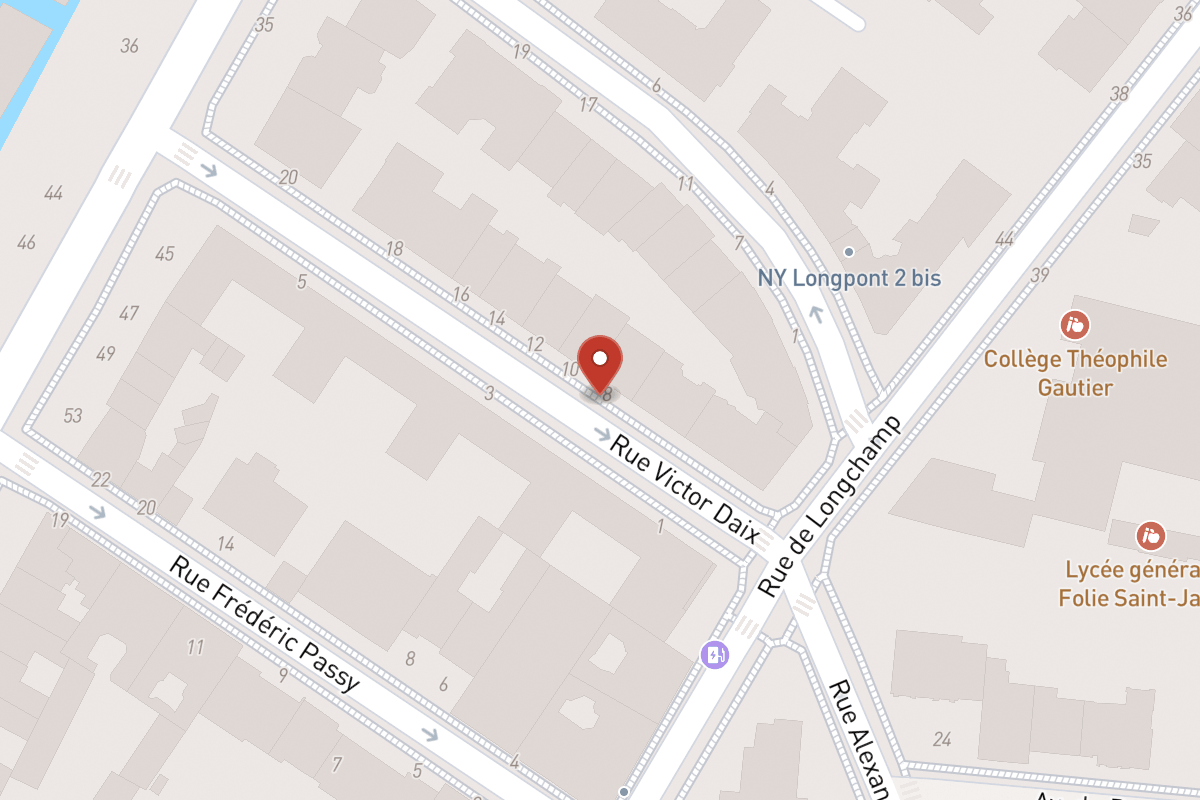Plan de situation — 8 Rue Victor Daix