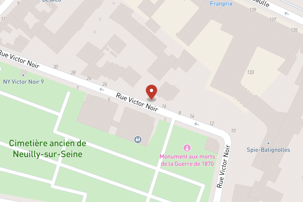 Plan de situation — 18 Rue Victor Noir