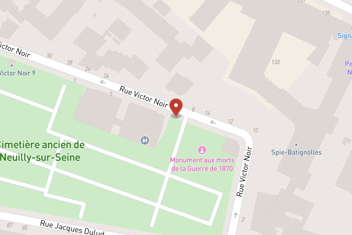 Plan de situation — 1 Rue Victor Noir