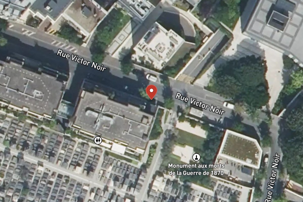 Vue satellite — 1 Rue Victor Noir