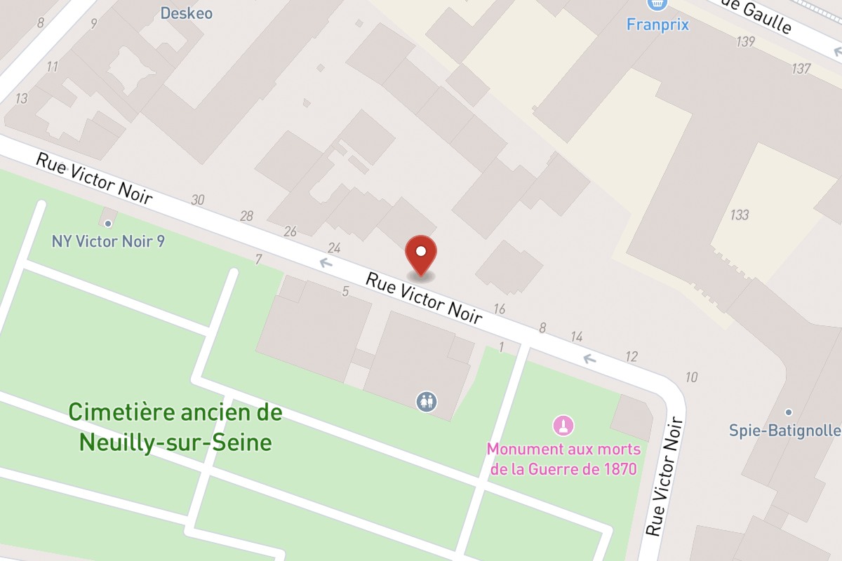 Plan de situation — 20 Rue Victor Noir