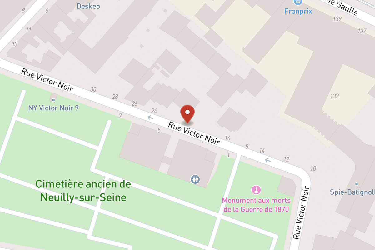 Plan de situation — 22 Rue Victor Noir