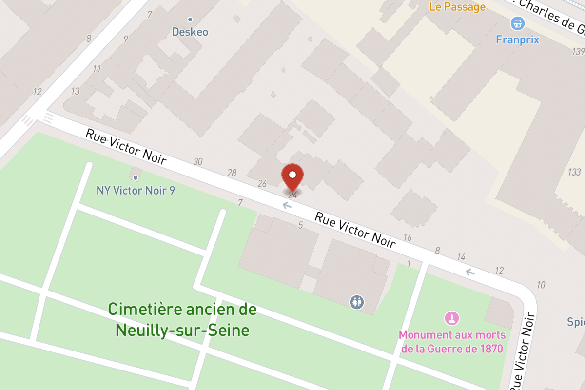 Plan de situation — 24 Rue Victor Noir