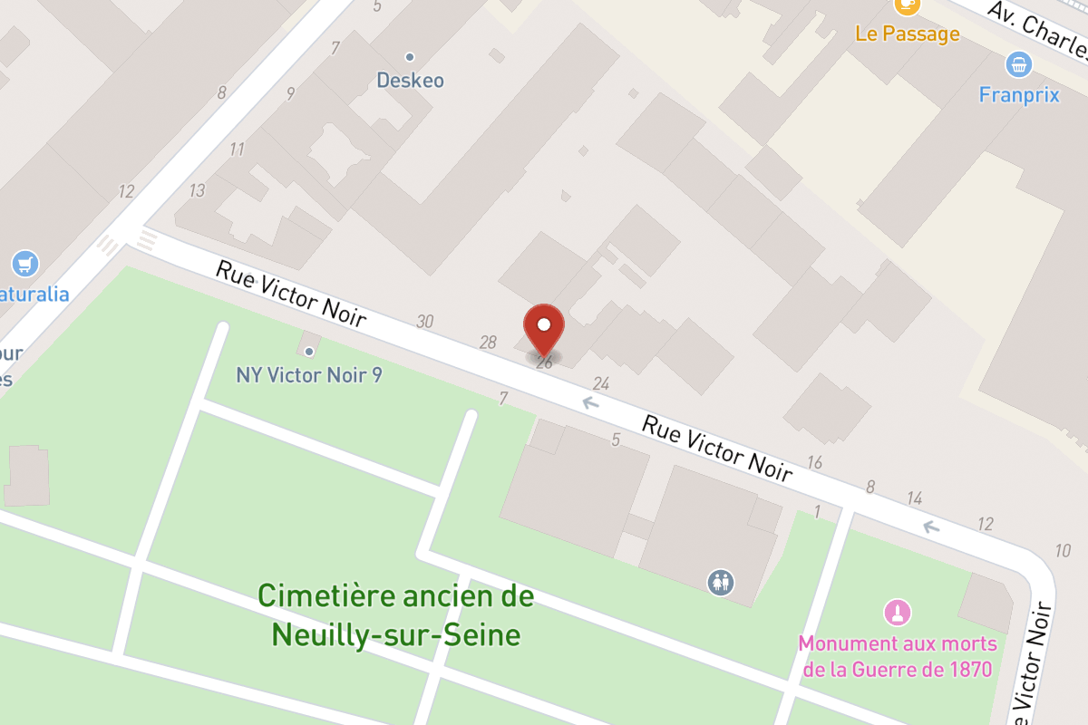 Plan de situation — 26 Rue Victor Noir