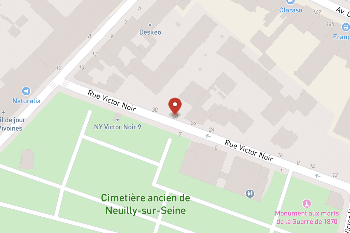 Plan de situation — 28 Rue Victor Noir