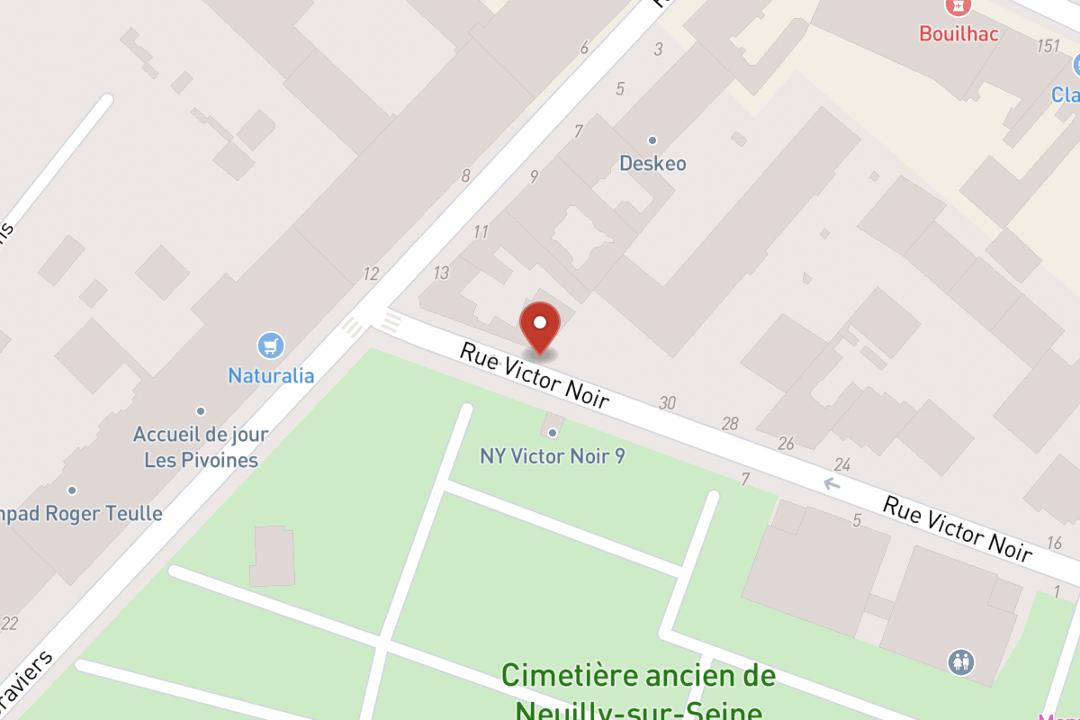 Plan de situation — 32 Rue Victor Noir