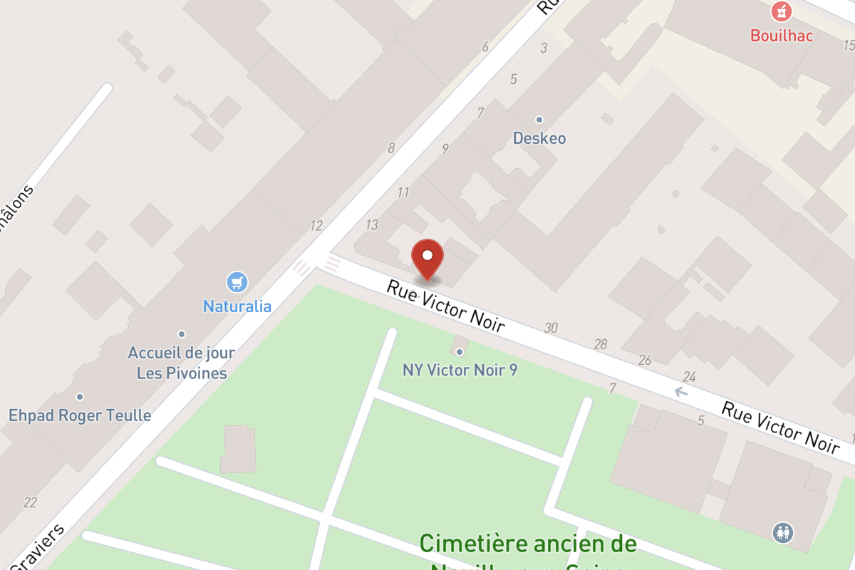 Plan de situation — 34 Rue Victor Noir