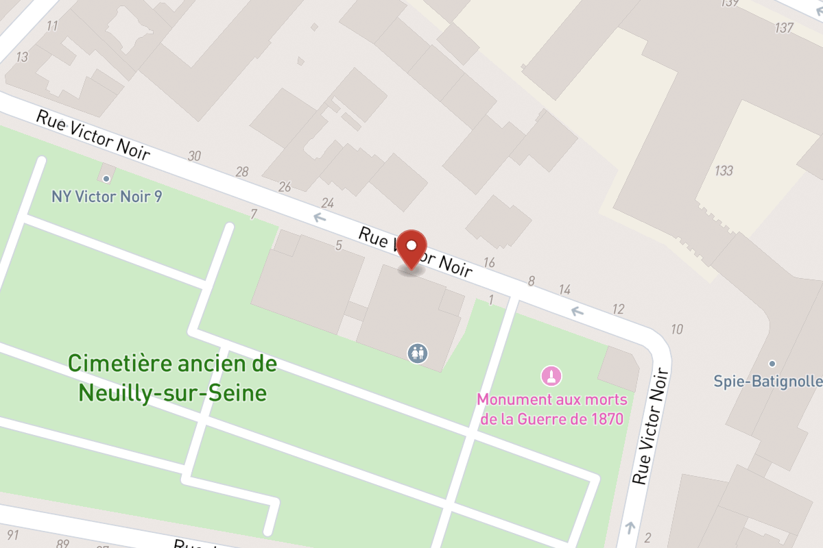 Plan de situation — 3 Rue Victor Noir