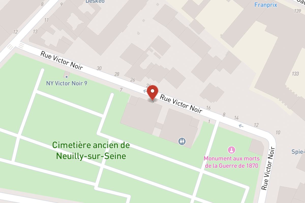 Plan de situation — 5 Rue Victor Noir