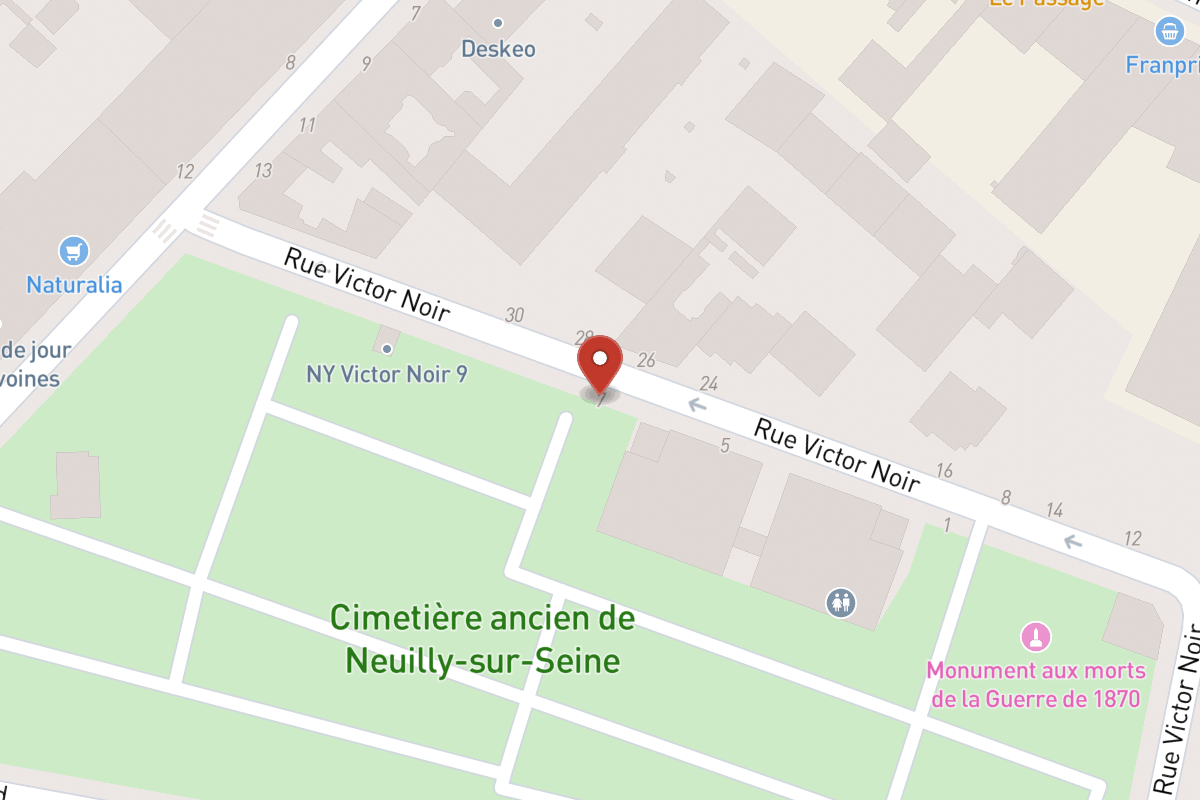Plan de situation — 7 Rue Victor Noir