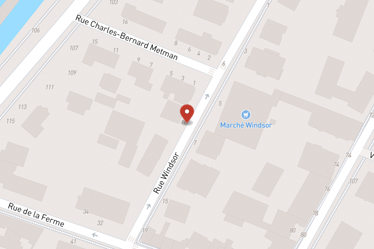 Plan de situation — 10 Rue Windsor