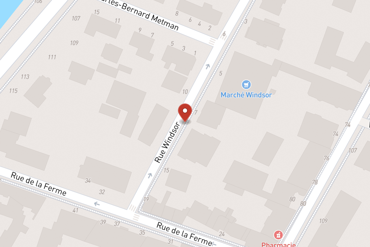 Plan de situation — 11 Rue Windsor