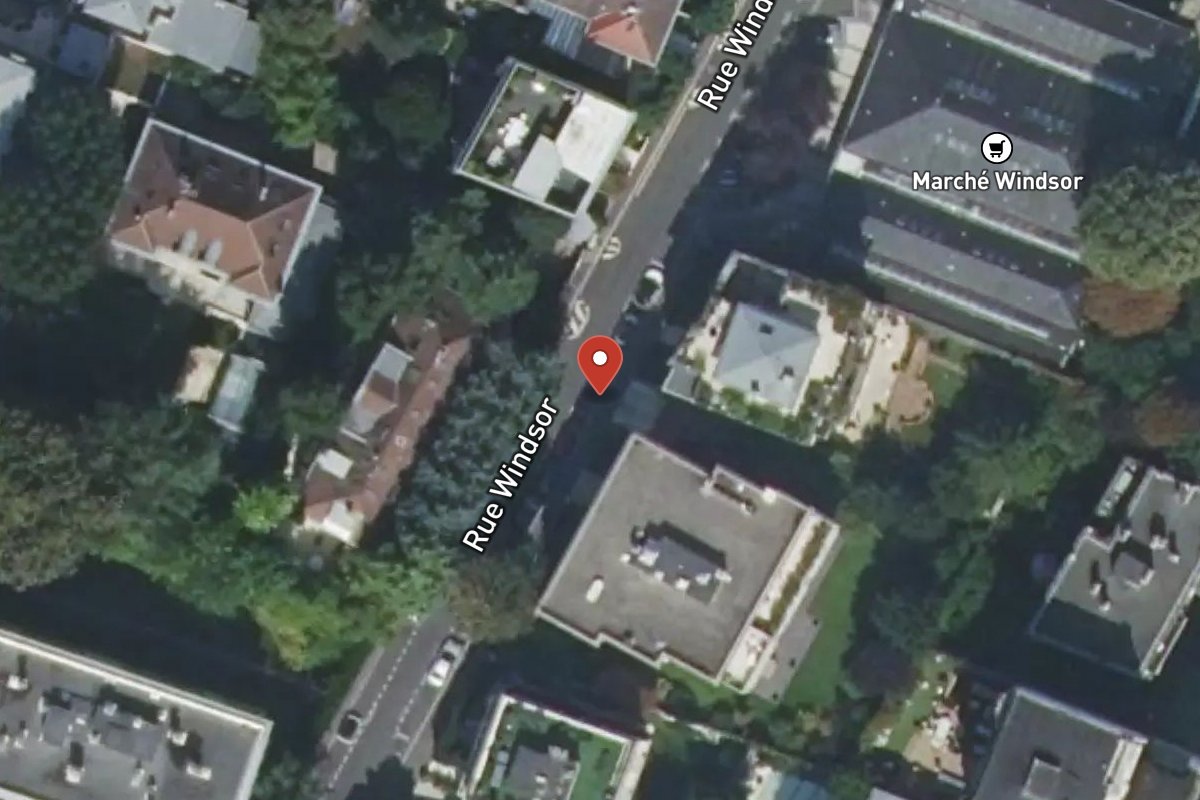 Vue satellite — 11 Rue Windsor