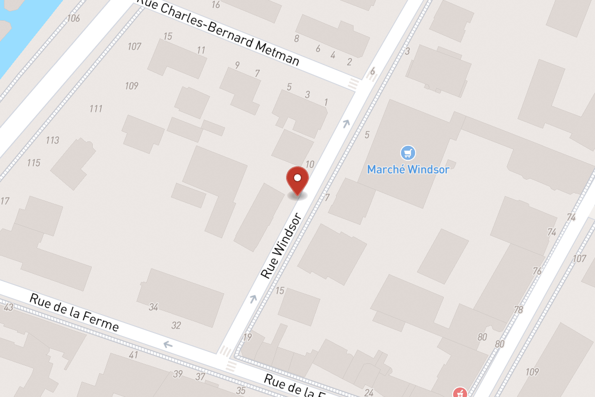 Plan de situation — 12 Rue Windsor