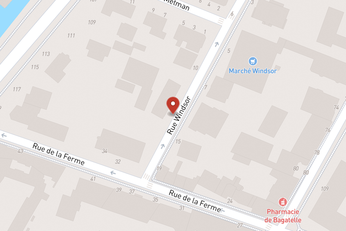 Plan de situation — 14 Rue Windsor