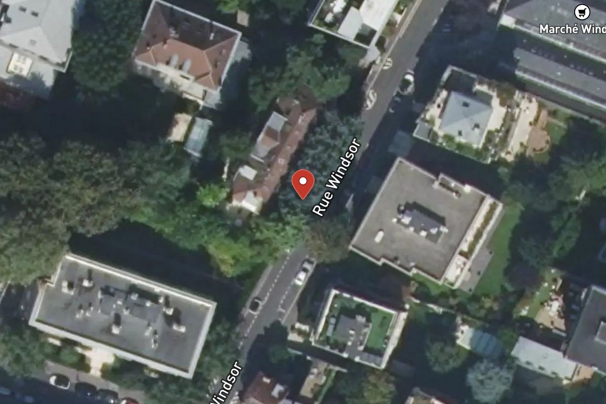 Vue satellite — 14 Rue Windsor