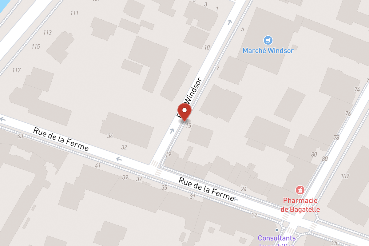 Plan de situation — 15 Rue Windsor