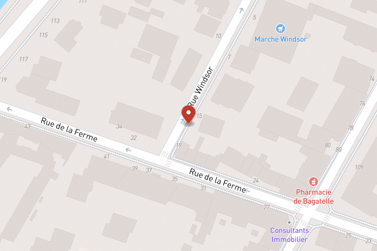 Plan de situation — 17 Rue Windsor