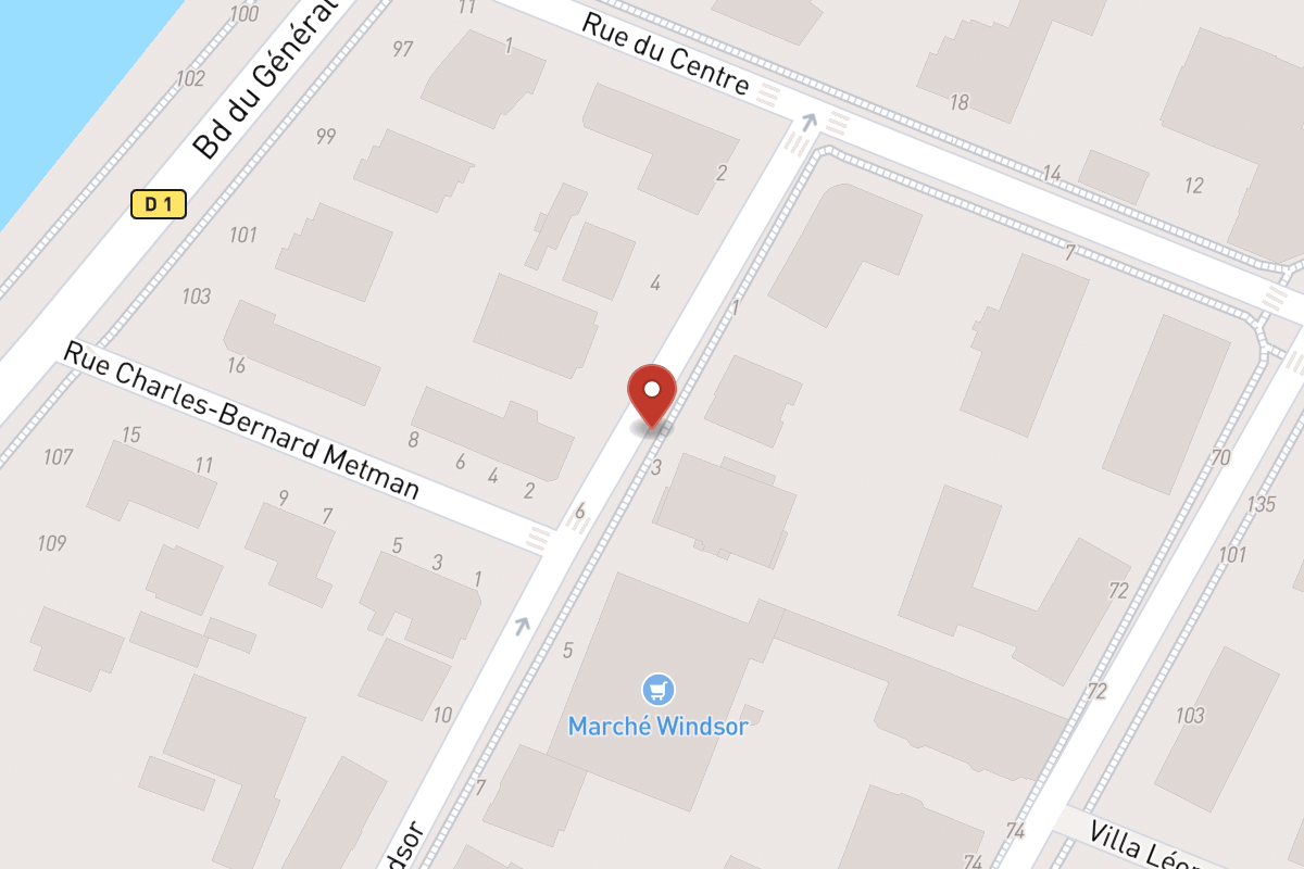 Plan de situation — 3 Rue Windsor