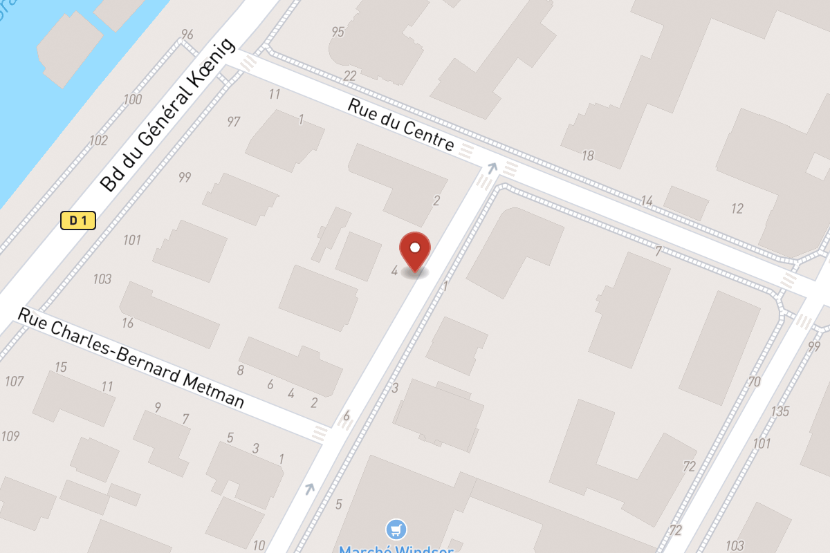 Plan de situation — 4 Rue Windsor