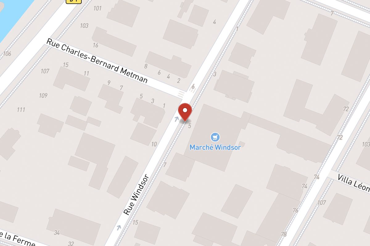 Plan de situation — 5 Rue Windsor